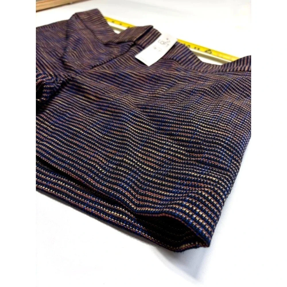 LOFT Riviera Shorts Size 6 NWT Textured‎ Multicolor Tailored