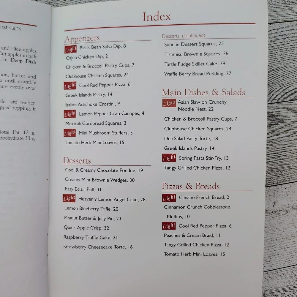 Cookbook pampered chef