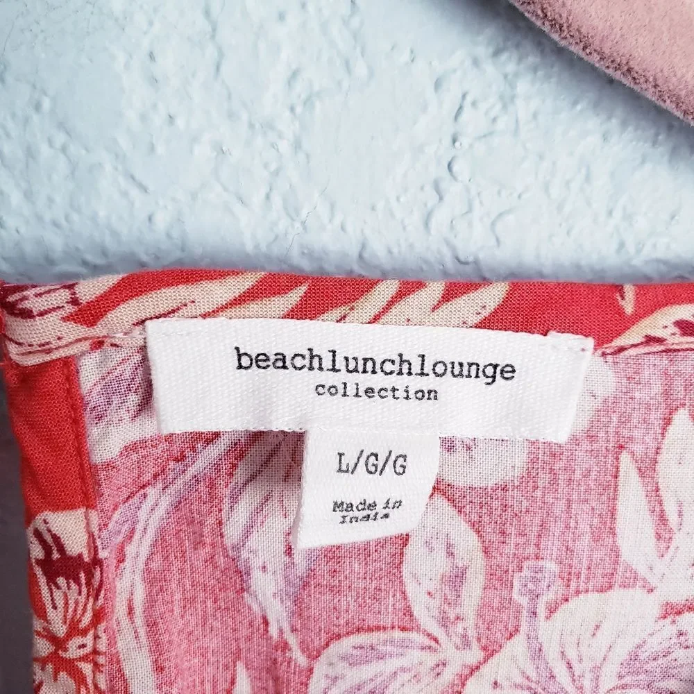 beachlunchlounge red floral