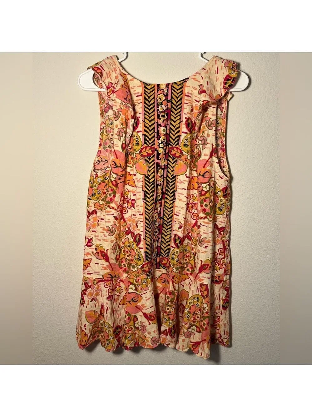 Free People Summer in Tulum Floral Mini Dress Sz. S