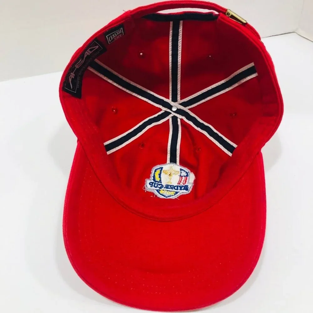 2014‎ Ryder Cup Golf Hat Red Embroider Gleneagles Scotland AHead Vintage Classic
