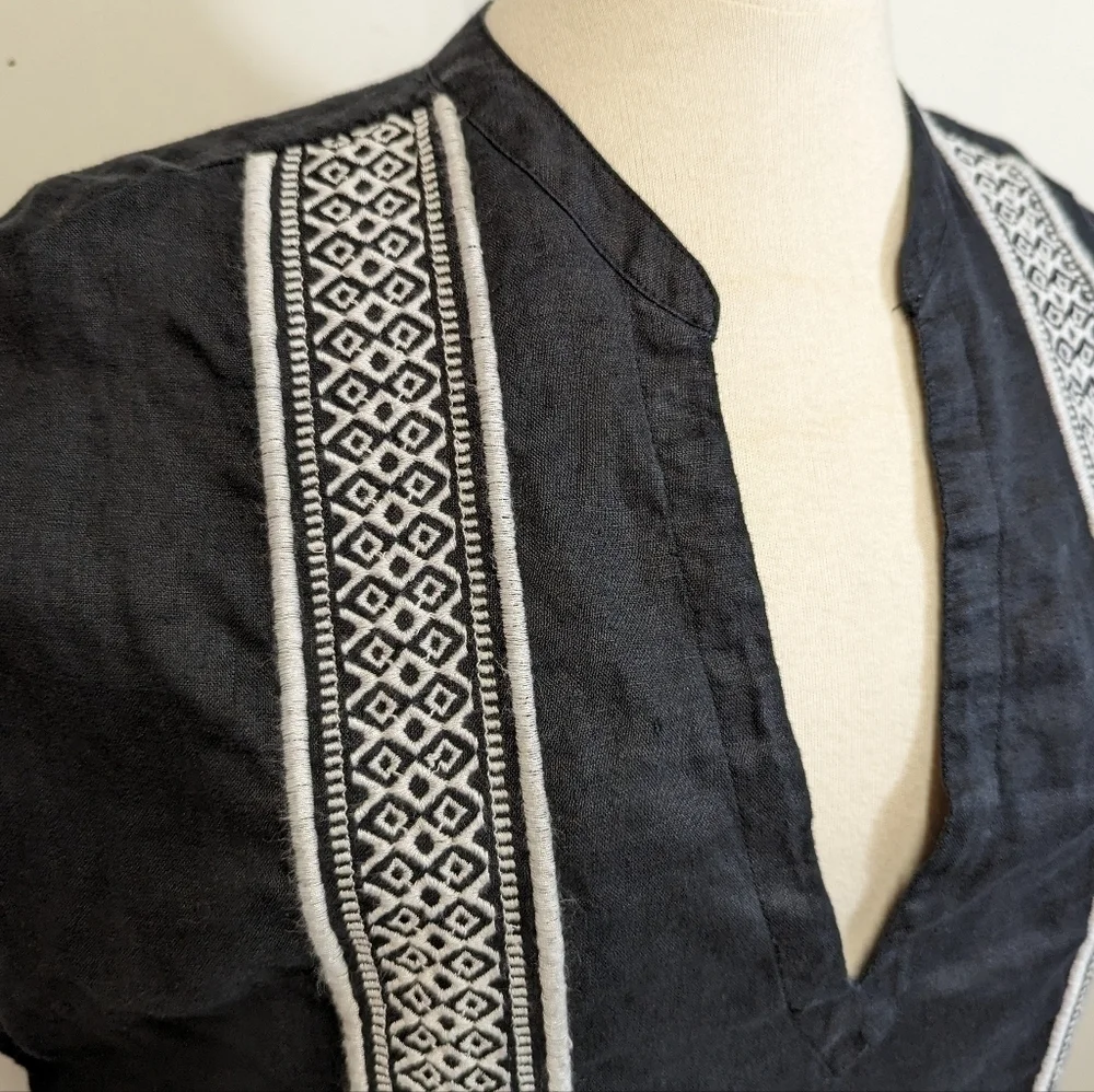Athleta black linen