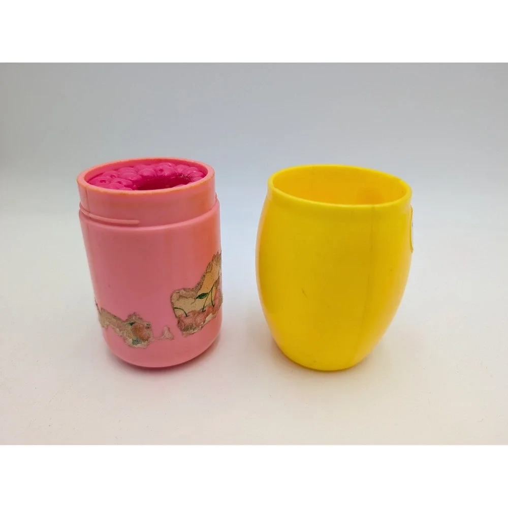 Kenner Baby All Gone Magic Treats Jar Cup Pink Yellow Doll Accessories