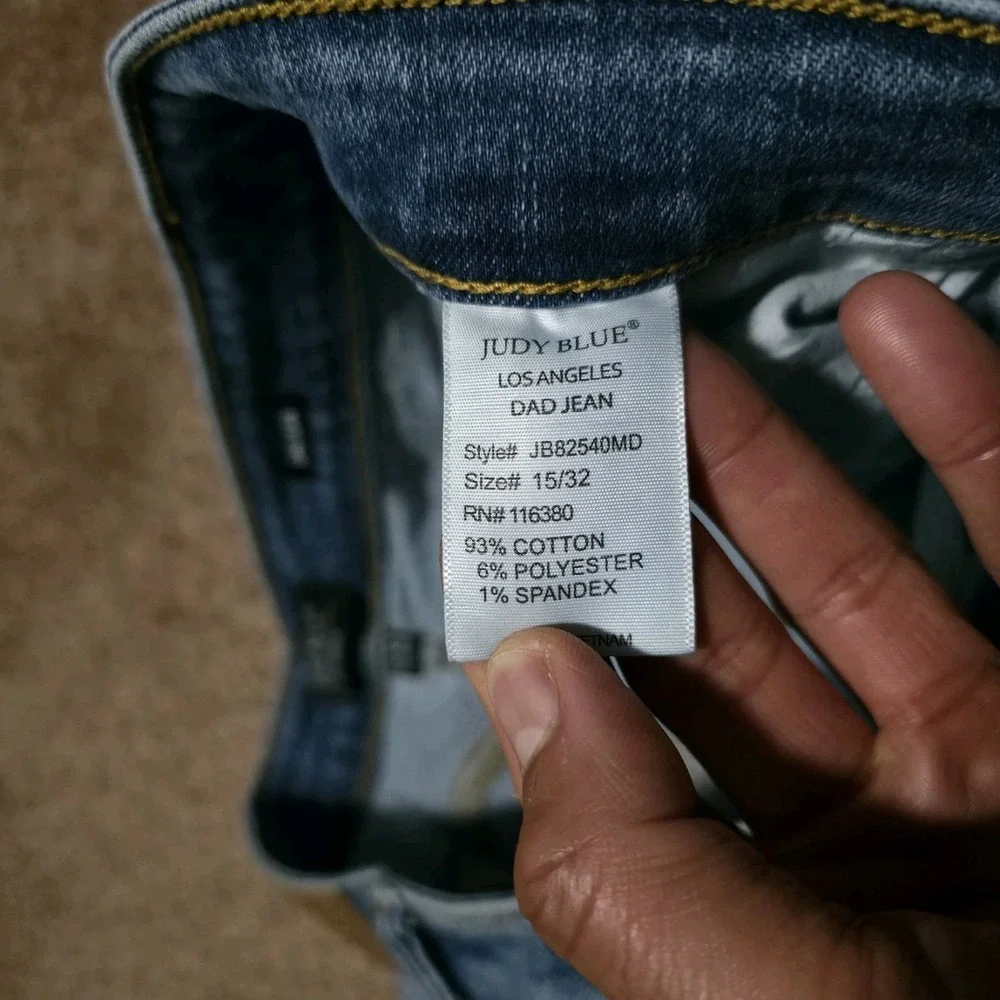 Judy Blue Dad Jeans Womens 15 / 32 Light Wash Size 34‎ / 30 Stretch Pants