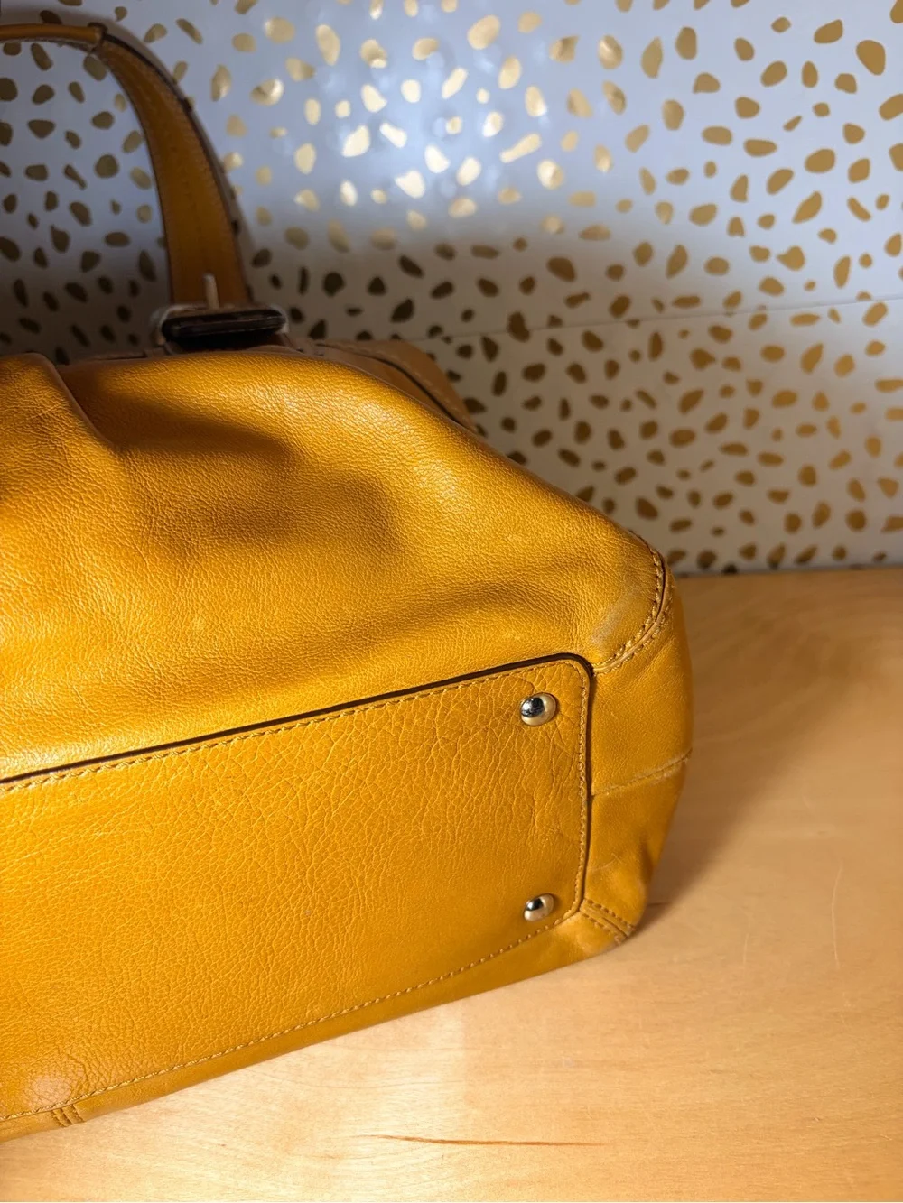 Coach leather shoulder