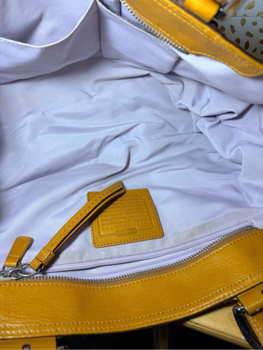 Coach leather shoulder
