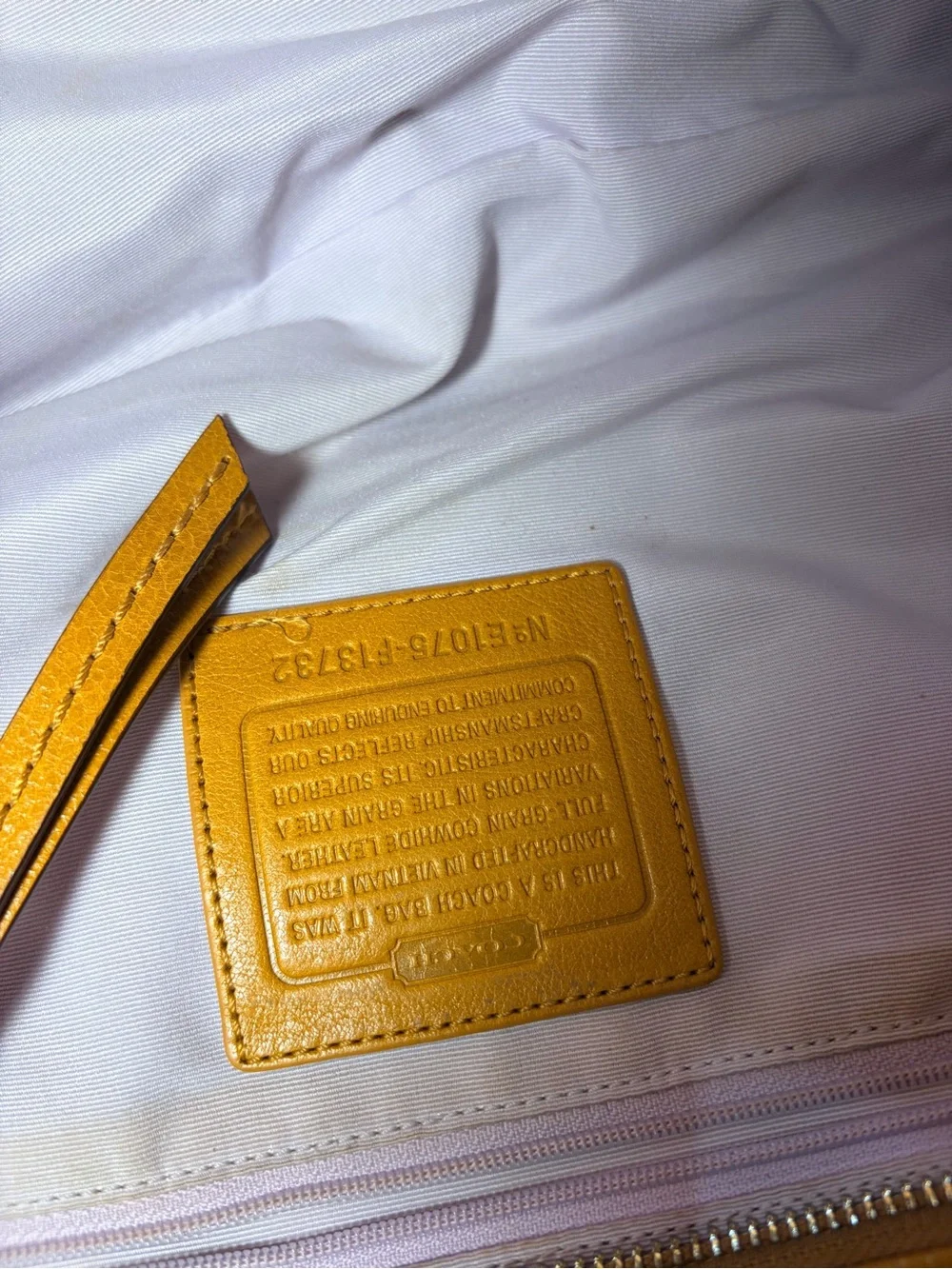 Coach leather shoulder