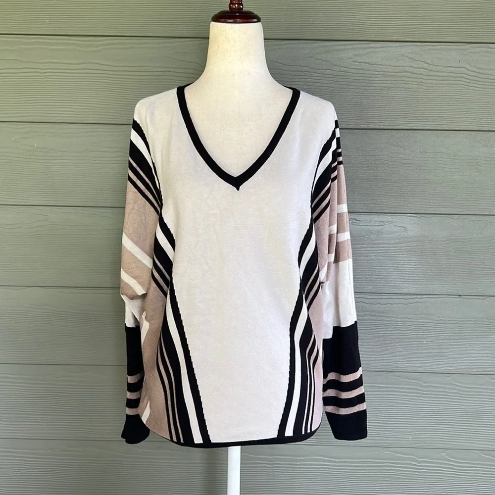 T Tahari Striped Sweater
