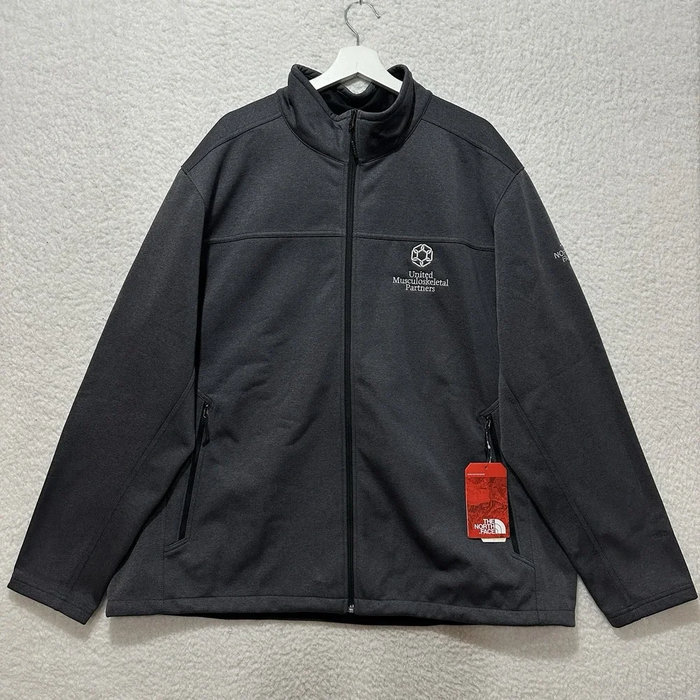 The North Face‎ Ridgewall Windwall Full Zip Jacket Embroidered Logo Company 3XL