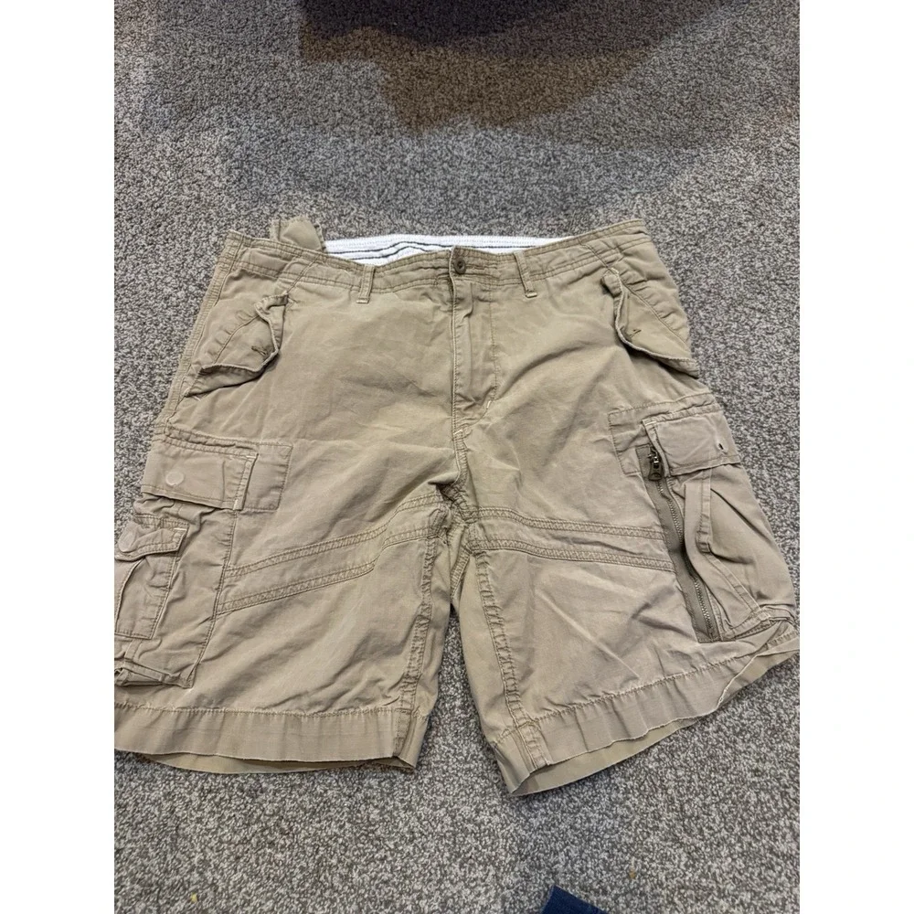 Polo Ralph Lauren Beige Surplus Fit Military Cargo Shorts - Mens‎ Size 34