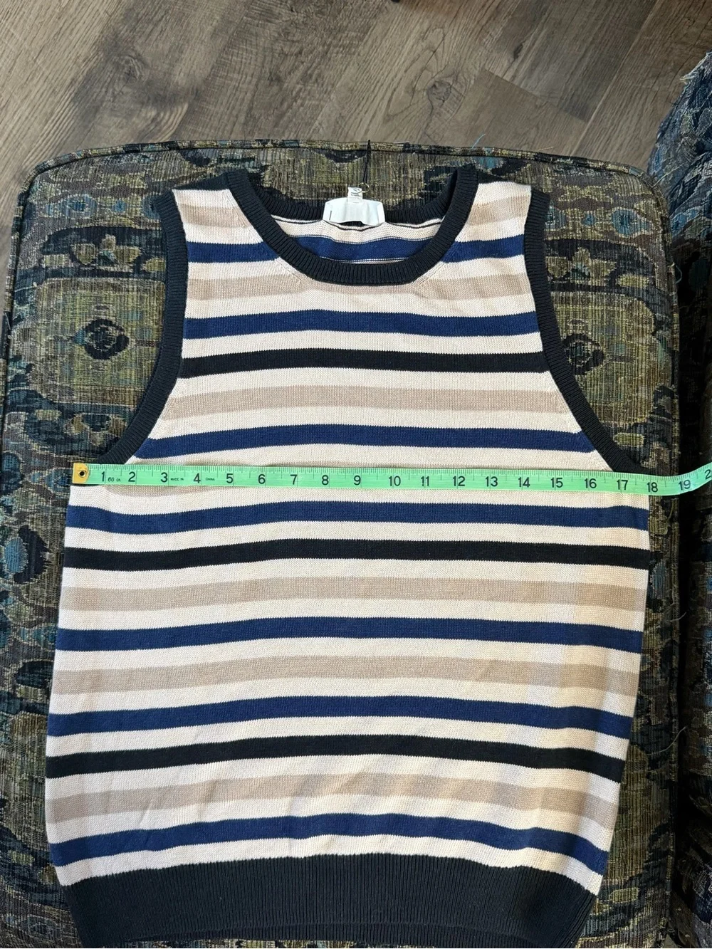Nation LTD Striped Knit Sweater Tank Top NWT Small Coastal Nautical