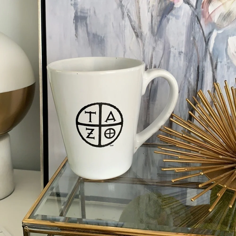 TAZO Tea 2012 Logo Starbucks‎ Cream Coffee Mug