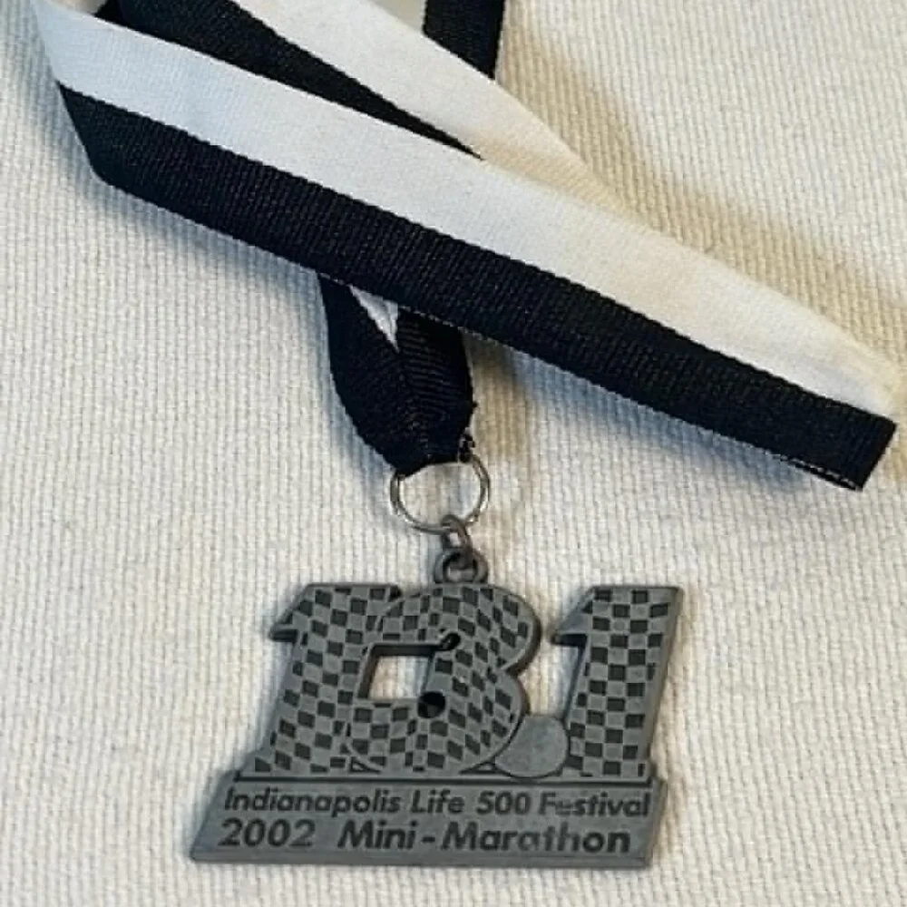 2002 Indianapolis Life‎ 500 Festival Mini Marathon Medal 13.1 IndyCar Indy 500