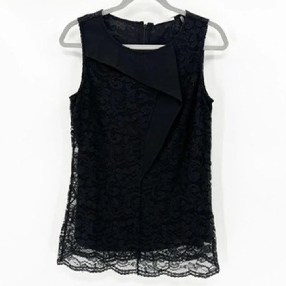 Tahari sleeveless black