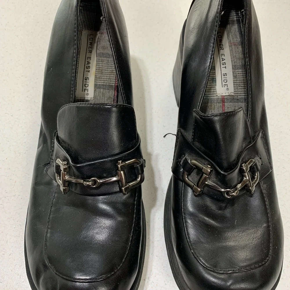 Vintage Lower East Side Heels Women Chunky Lug Sole Platform Whimsigoth Shoes