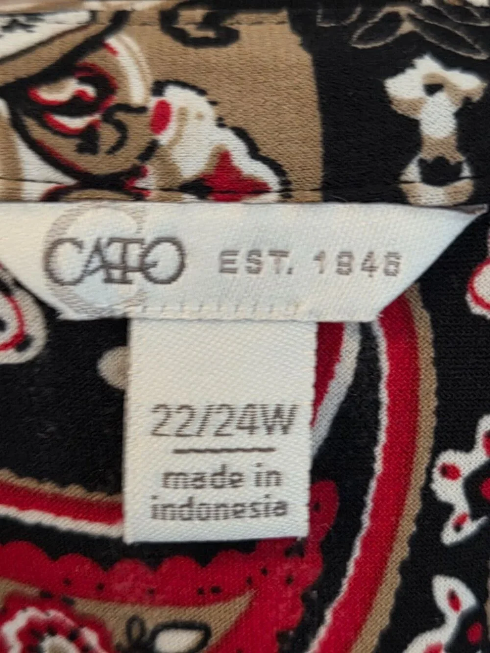 Cato boho paisley
