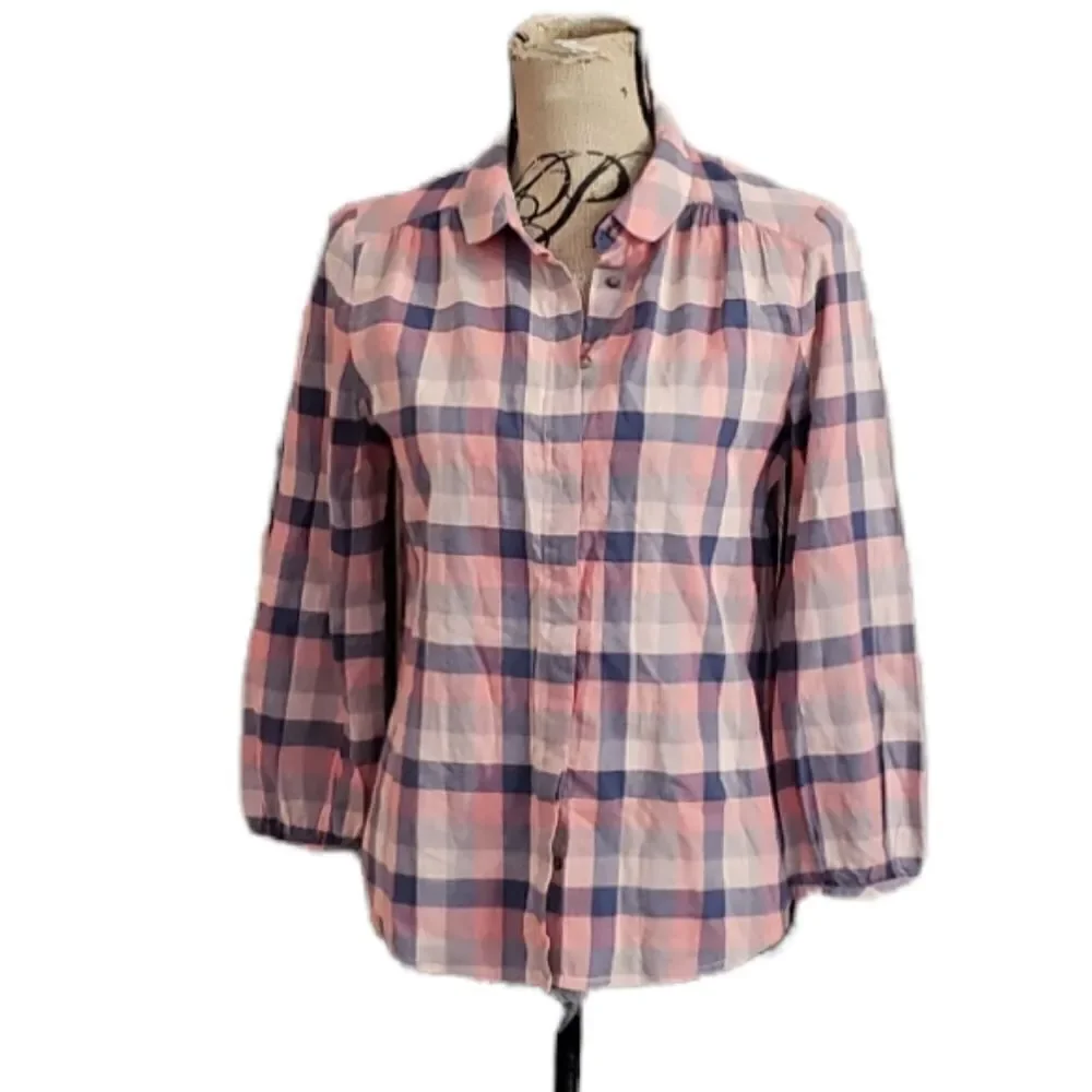 Broadway & Broome Plaid Spring Shirt