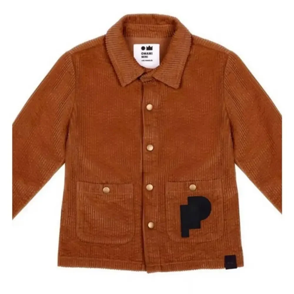 Omani mini Unisex Kids Corduroy‎ Work Shirt Jacket Rust Size 10  New no tags