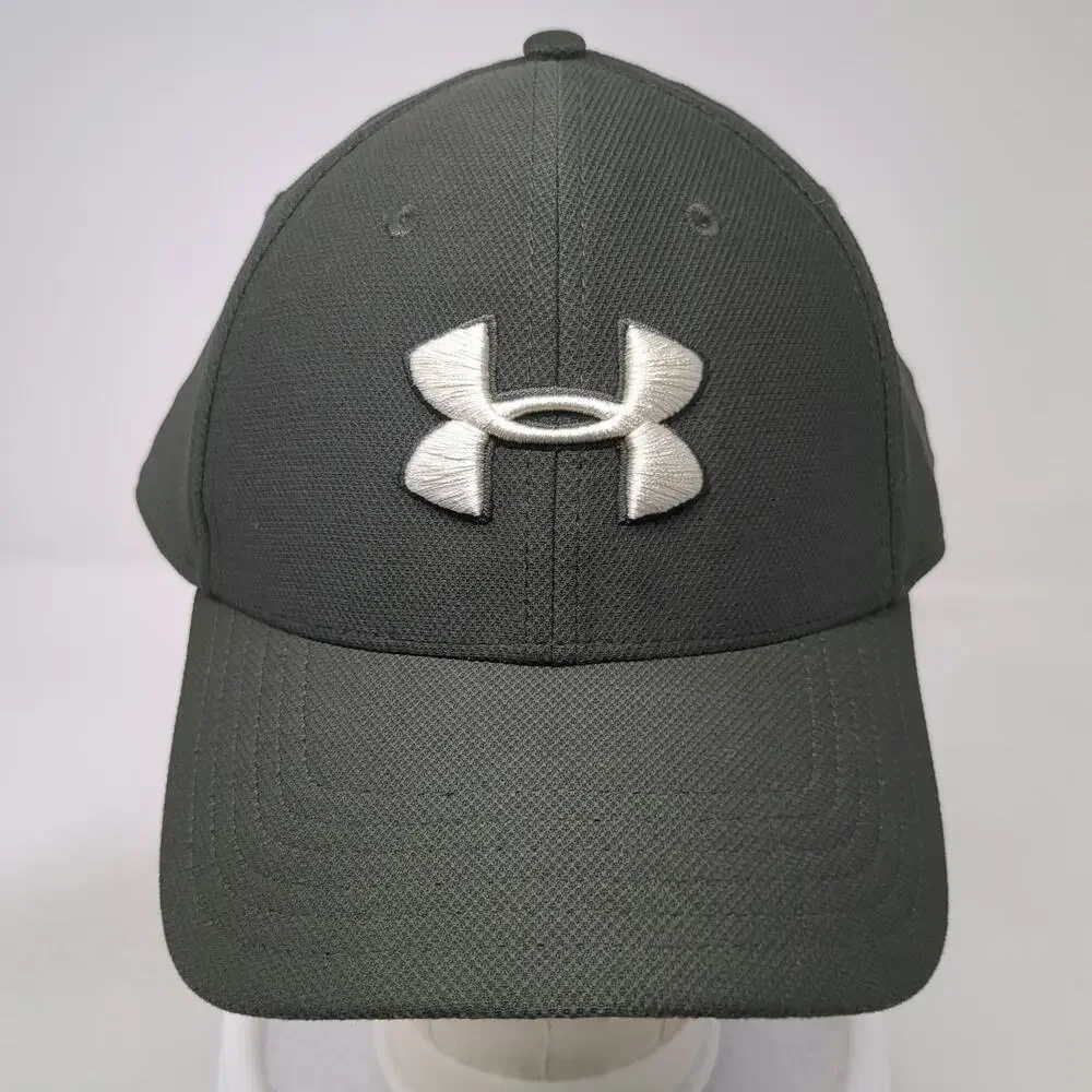 Under Armour Baseball Cap Green XL Embroidered Logo Stretch Fit Athletic hat