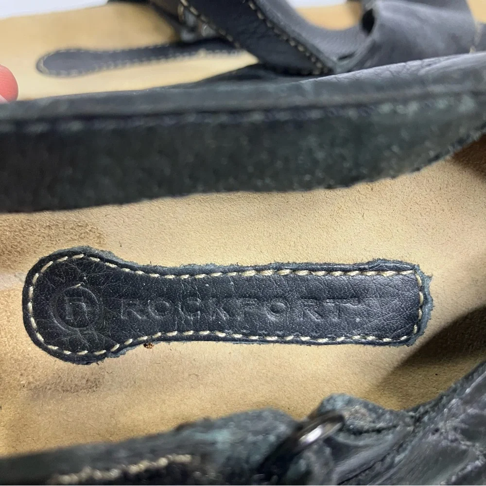 Rockport black leather