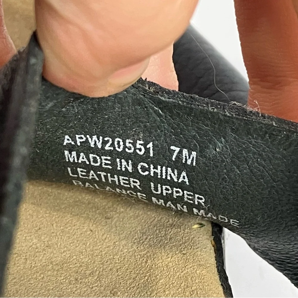 Rockport black leather