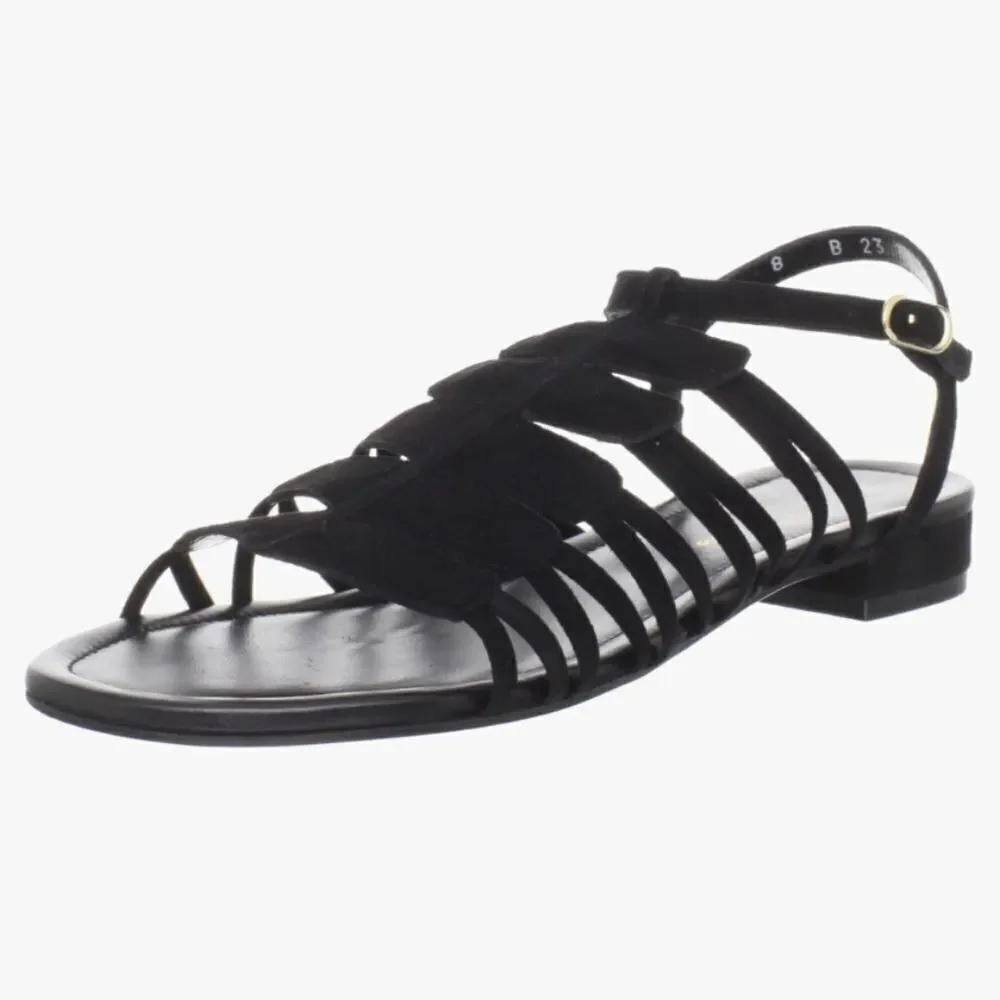 ROBERT CLERGERIE Black Suede Sandals
