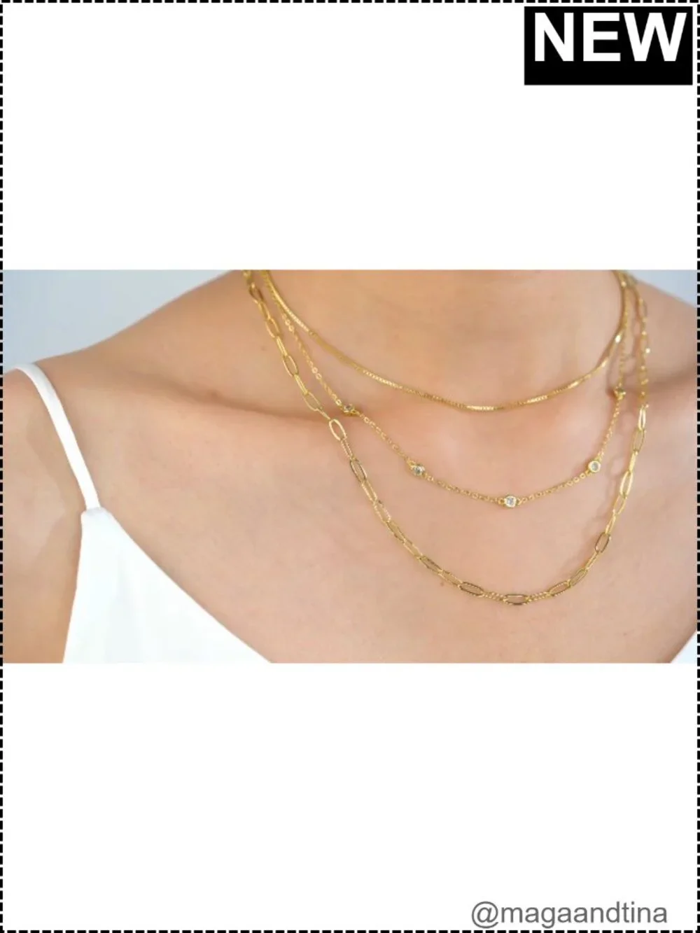 N/A layered necklace