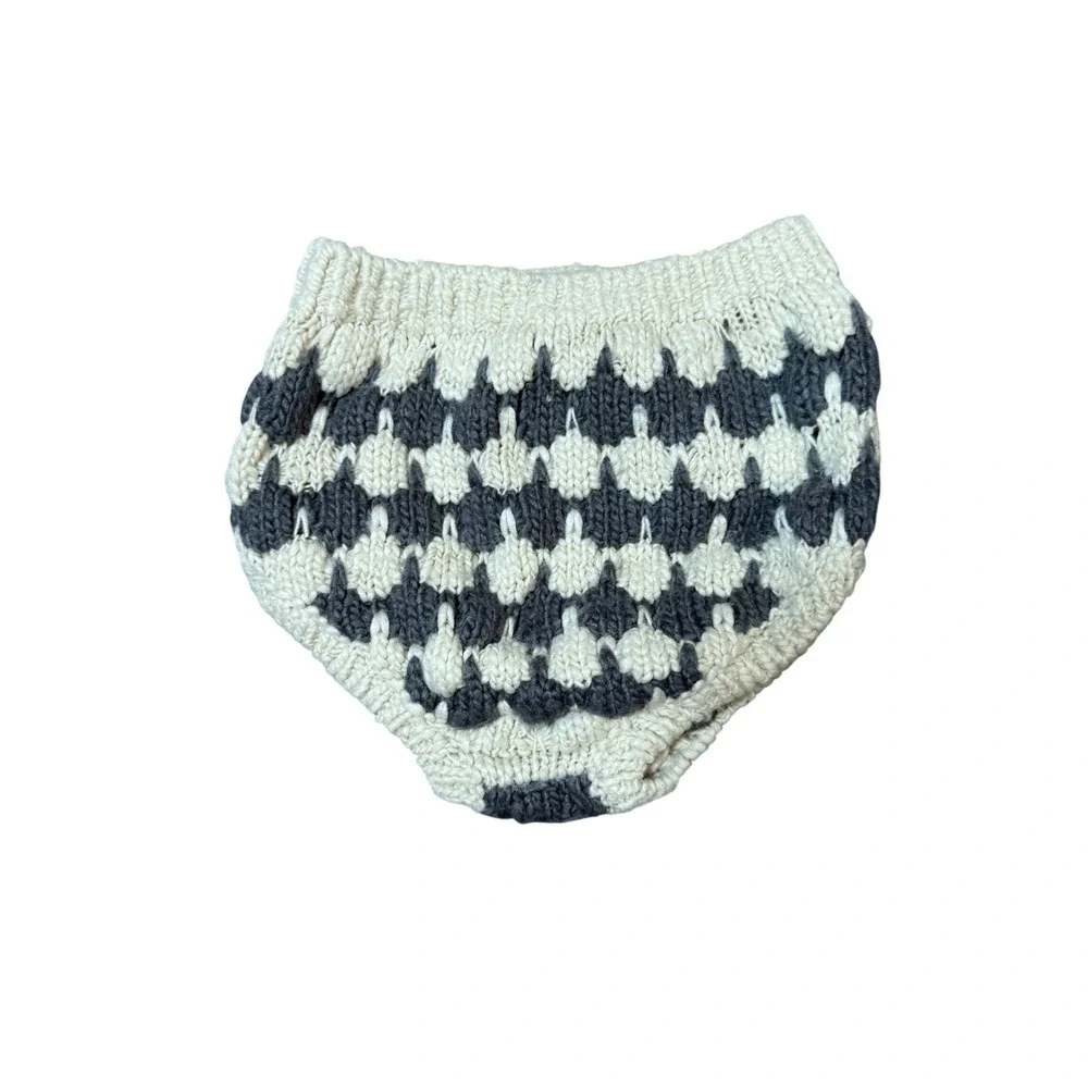 NWOT Rylee + Cru Baby Sweater Bloomer Slate‎ Stripe  Size 18-24 Mo. Girl Warm
