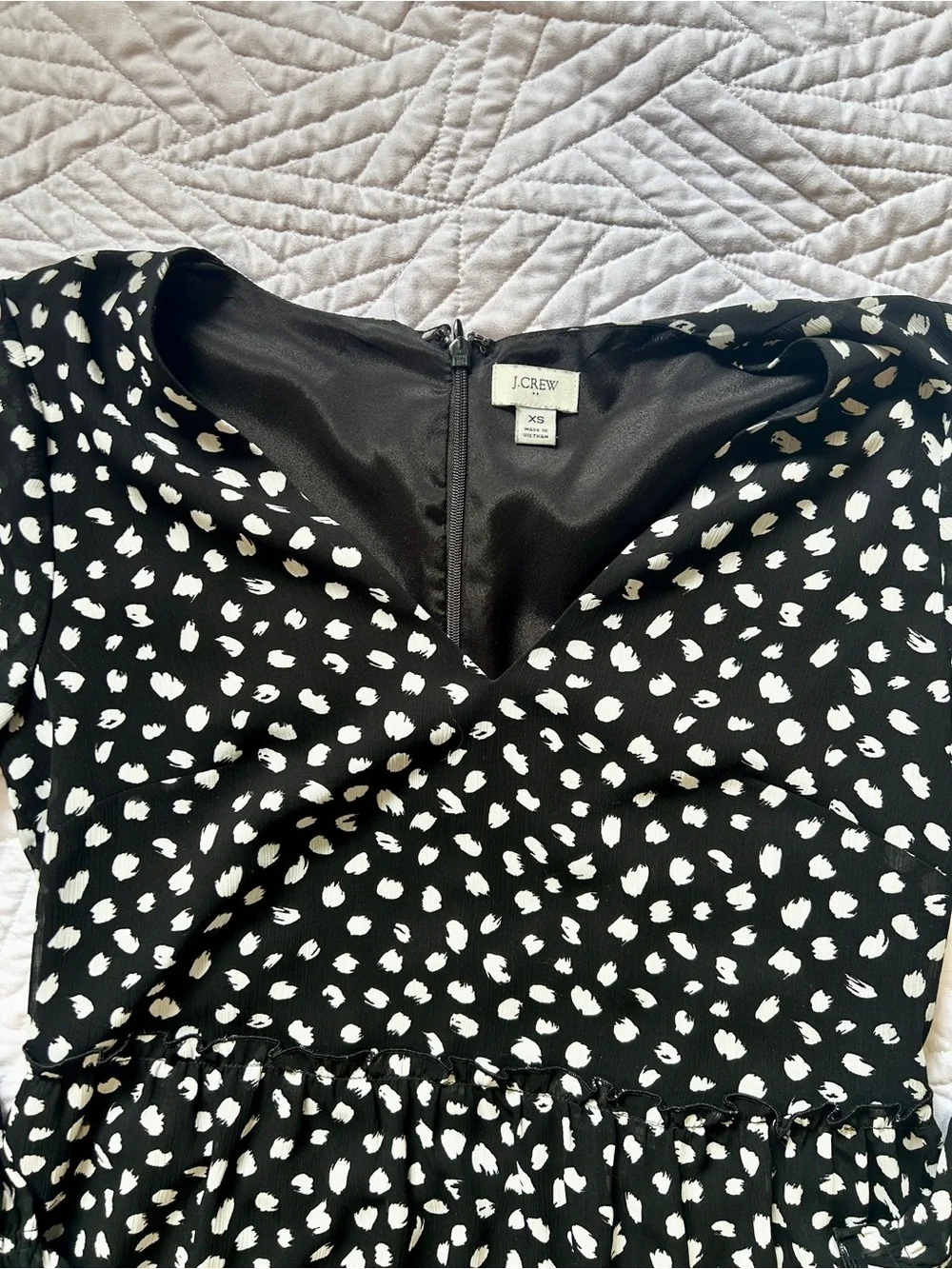 J. Crew black midi