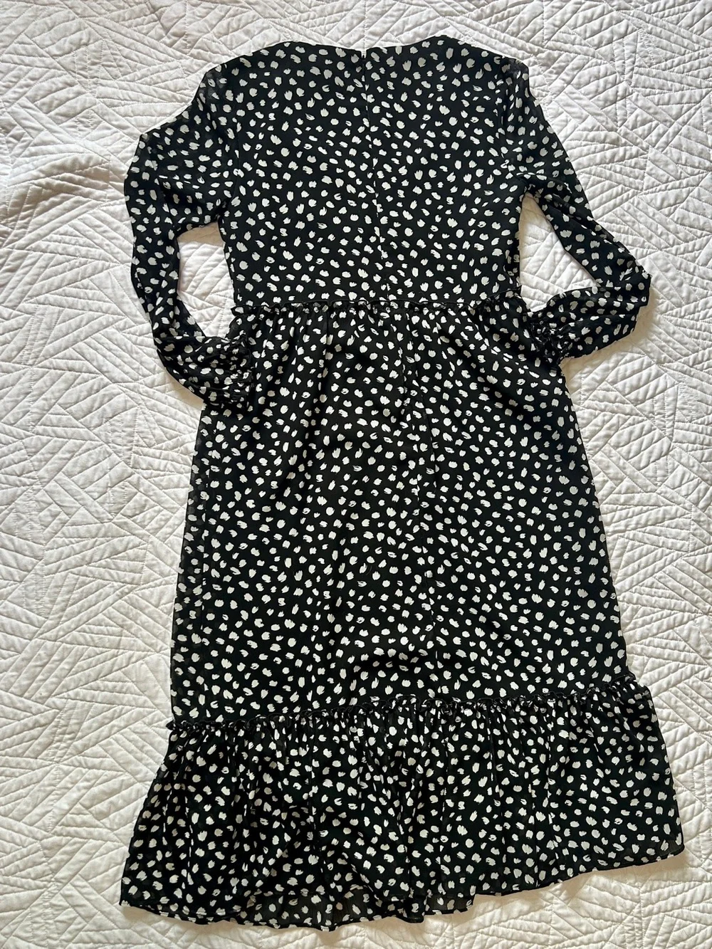 J. Crew black midi