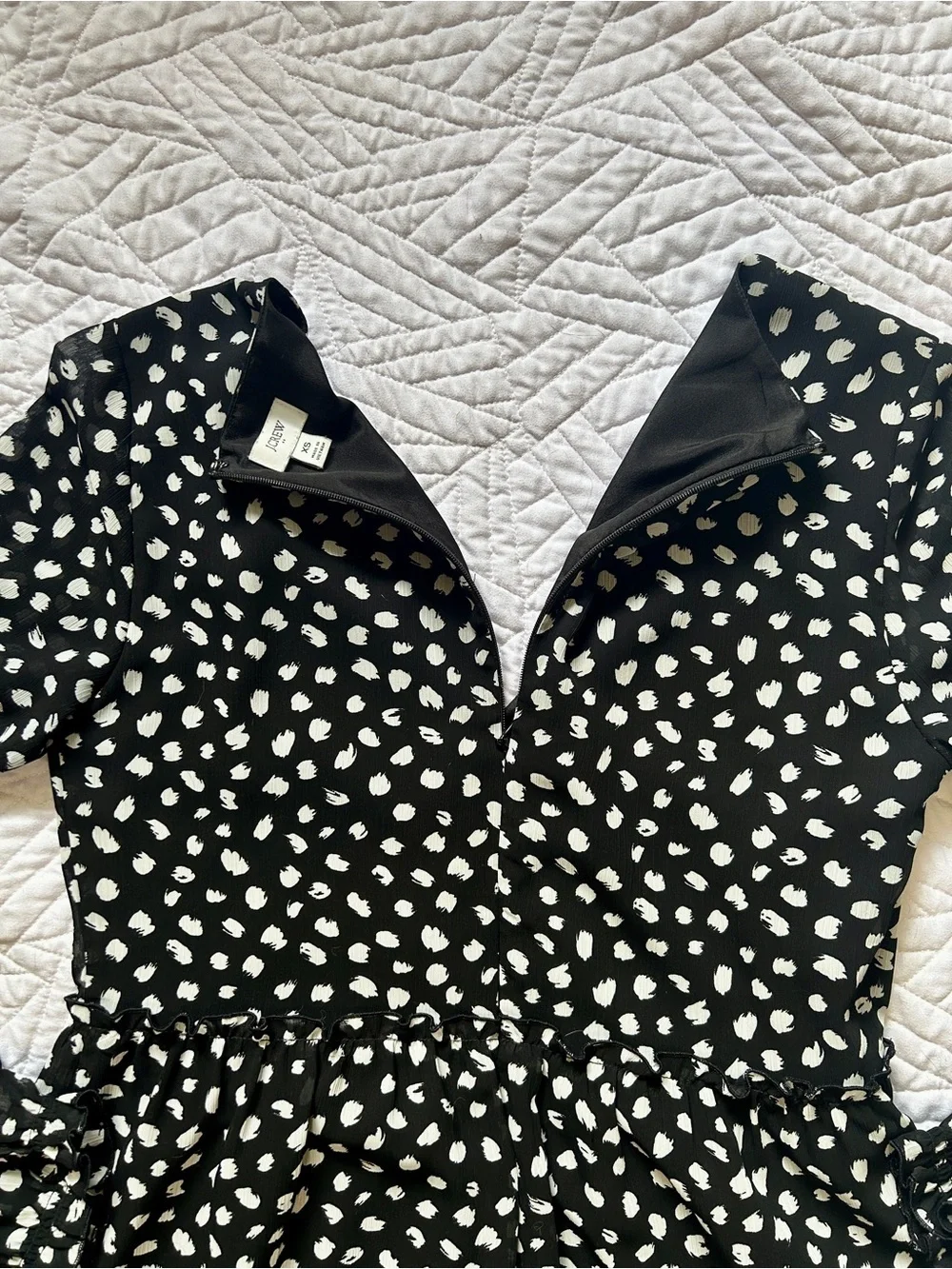 J. Crew black midi