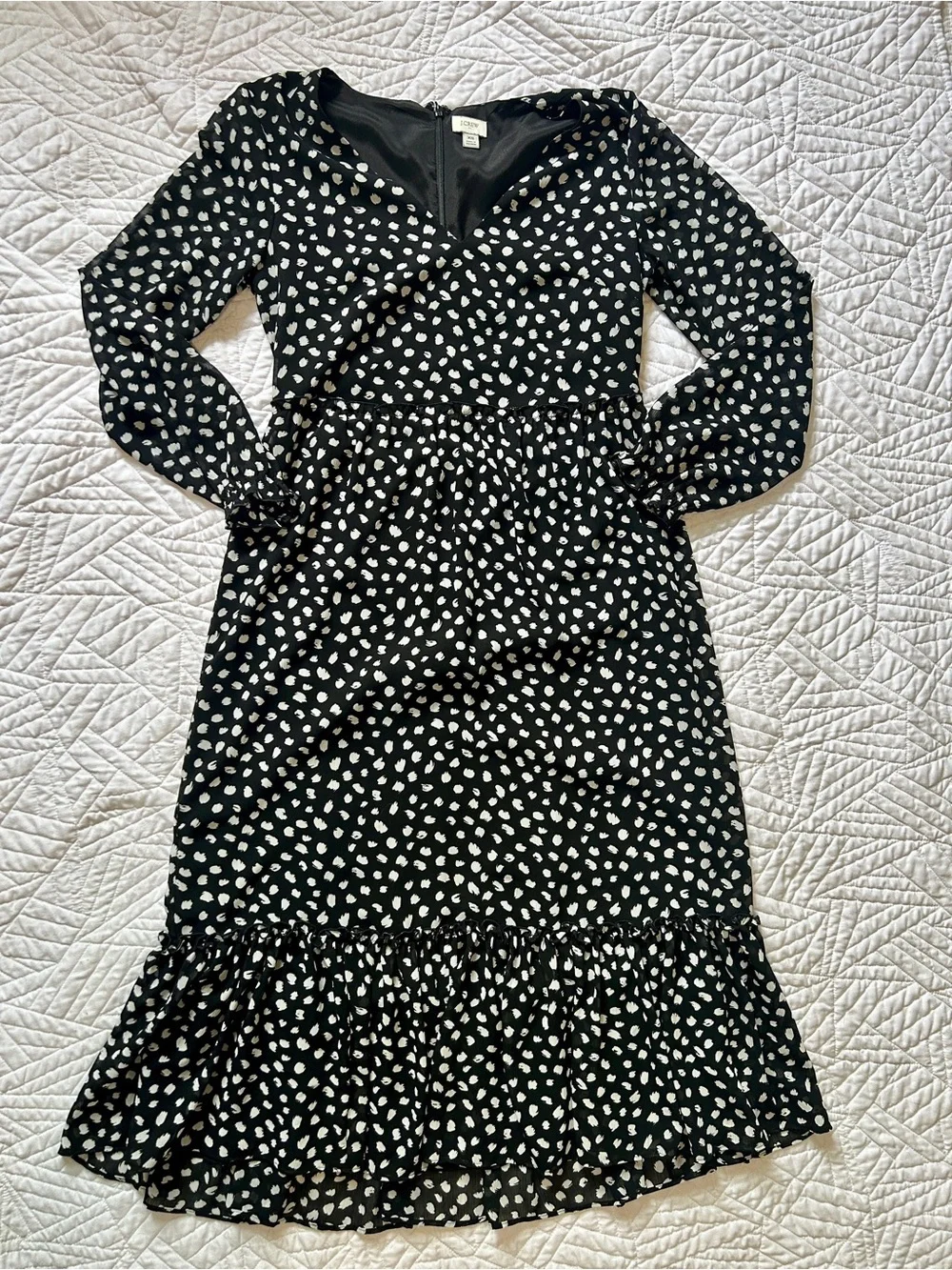 J. Crew black midi
