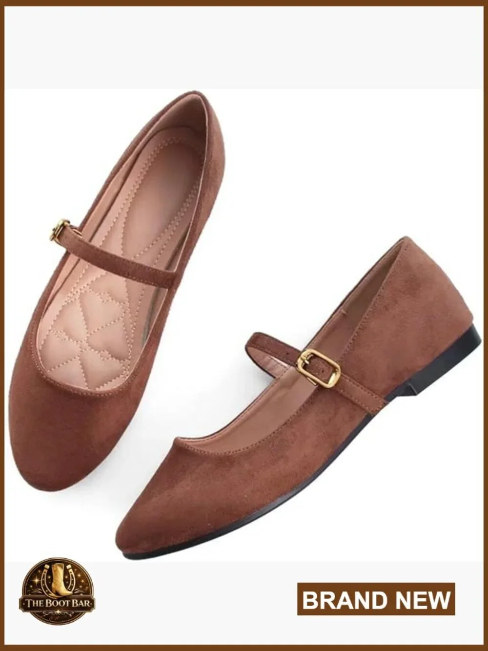 Women's Leather Mary Jane Flats Square Toe Retro Dress Shoes Adjustable Strap
