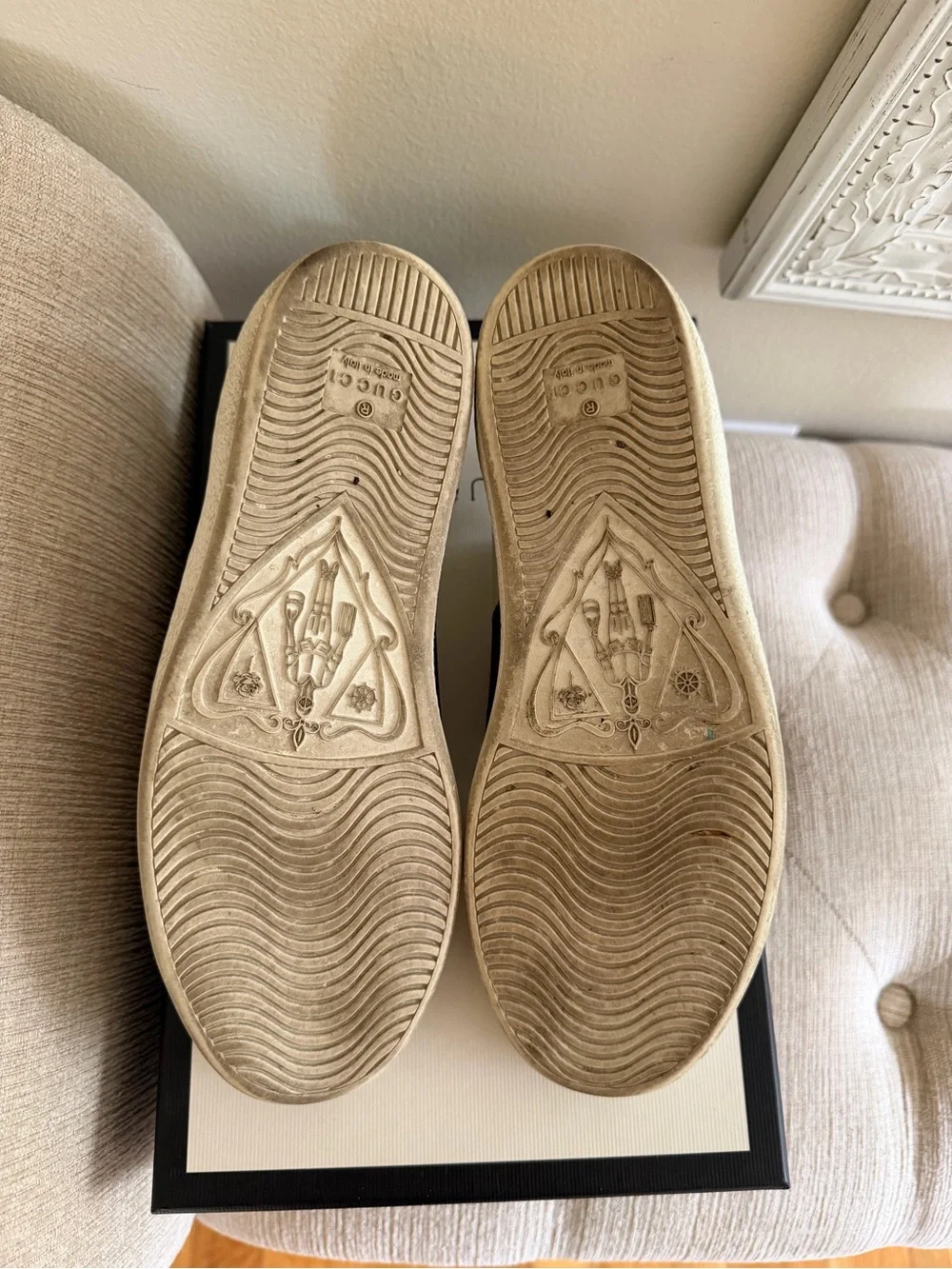 Gucci white leather