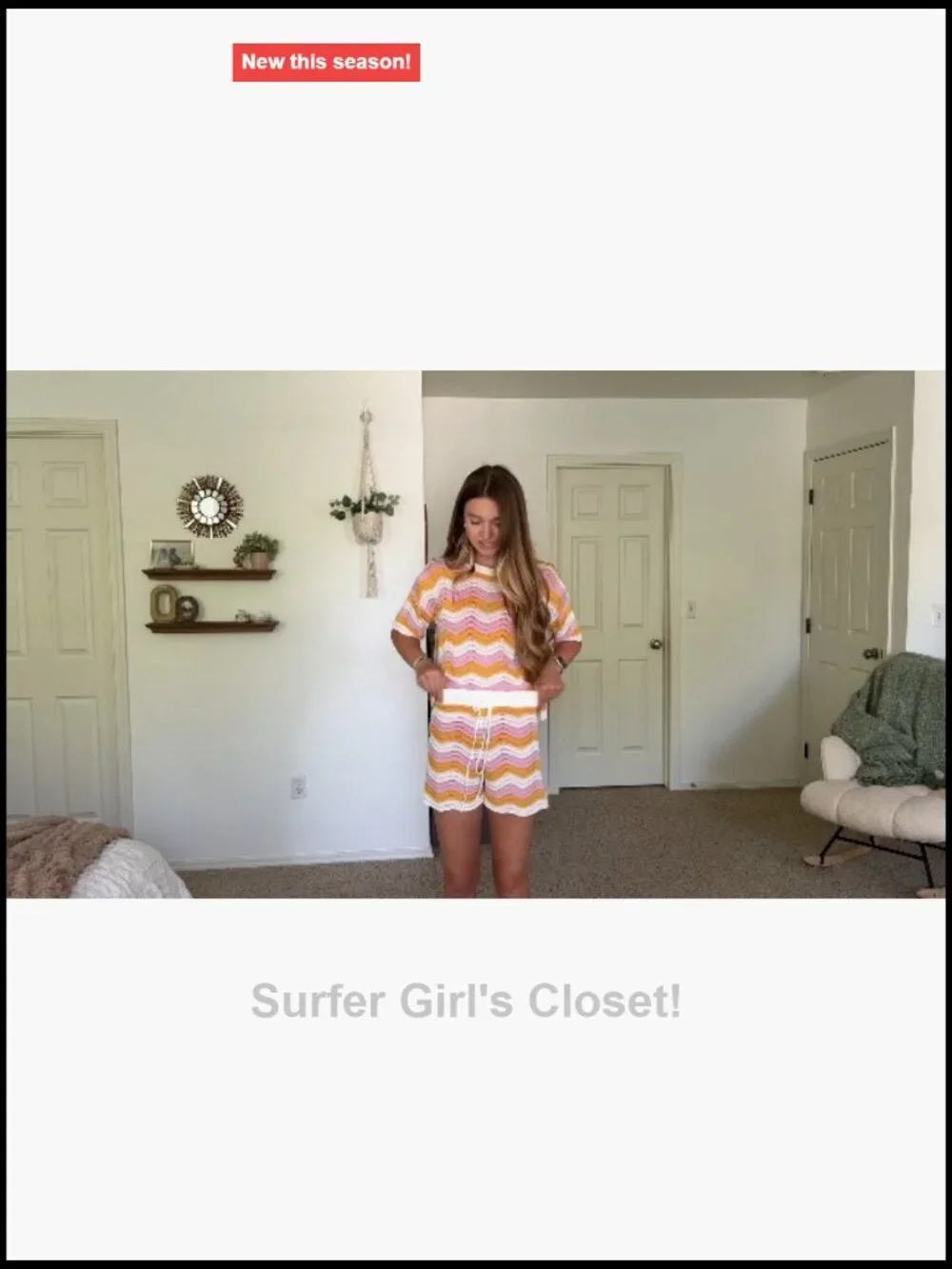 N/A striped crochet