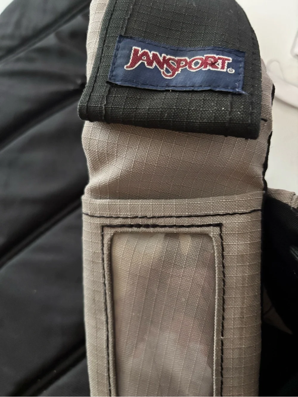 Vintage 90s JanSport Sling Backpack Y2K Single Strap Crossbody Black Red Tan
