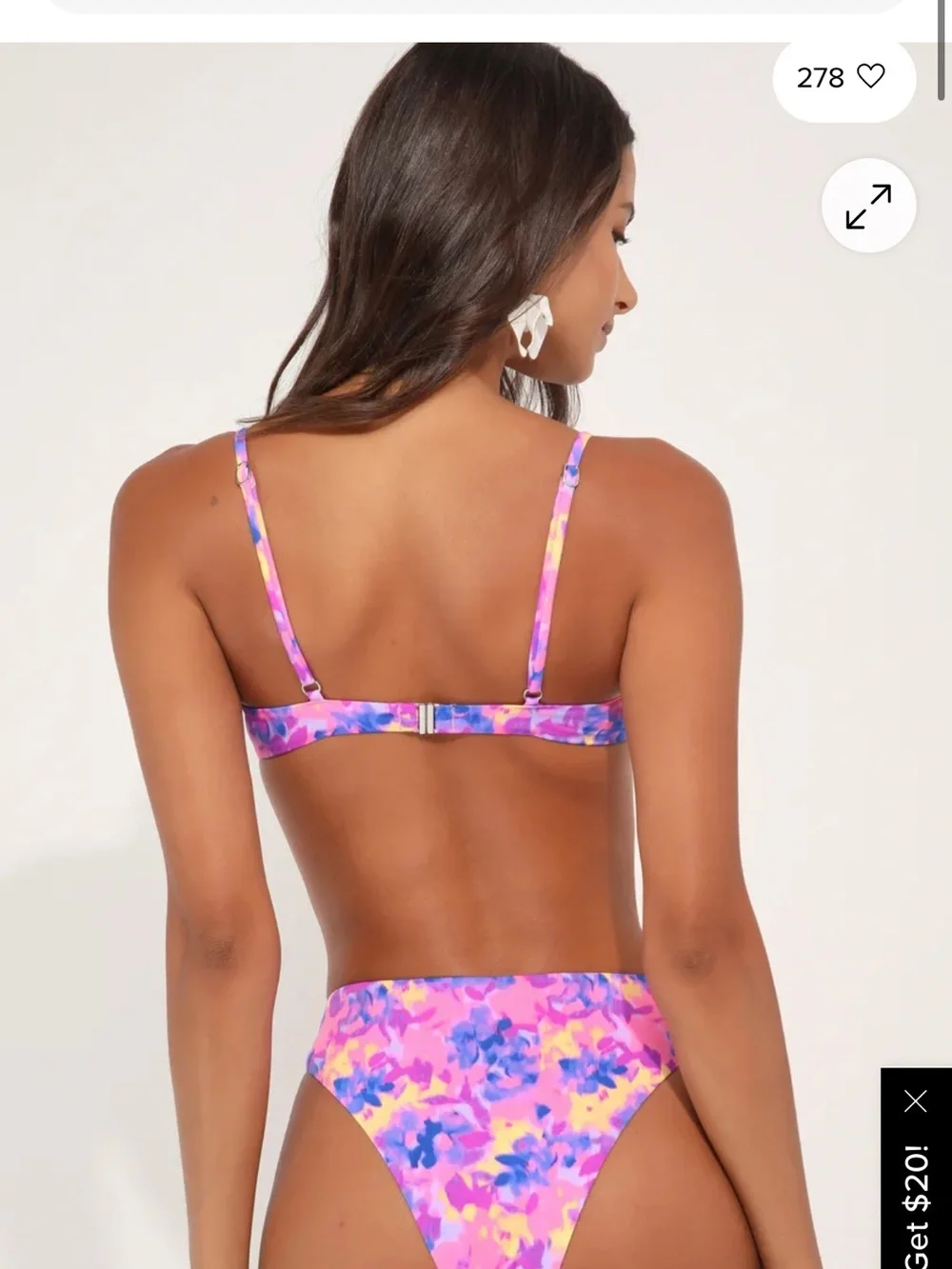 Lulus offer floral purple