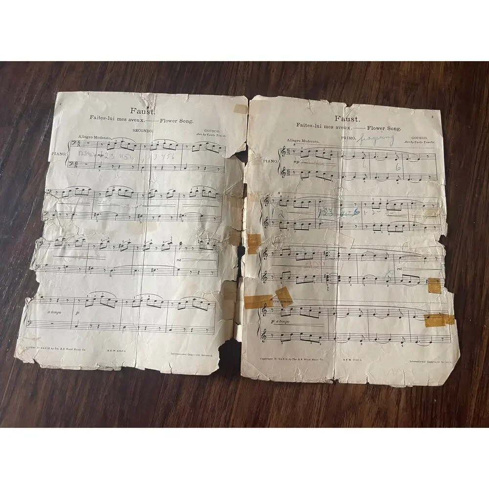 Vintage sheet music booklet from the 1920's