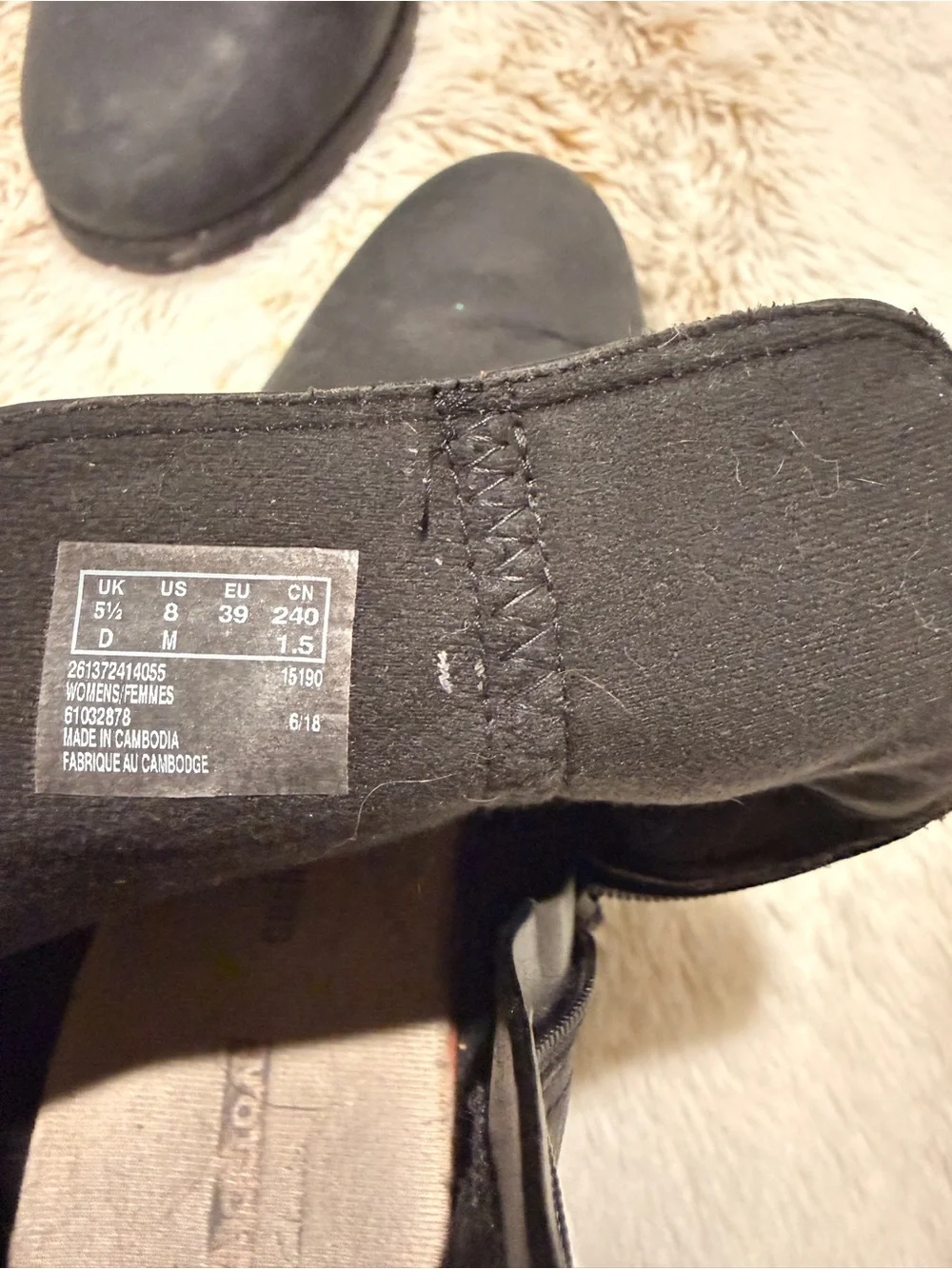 Clarks classic black