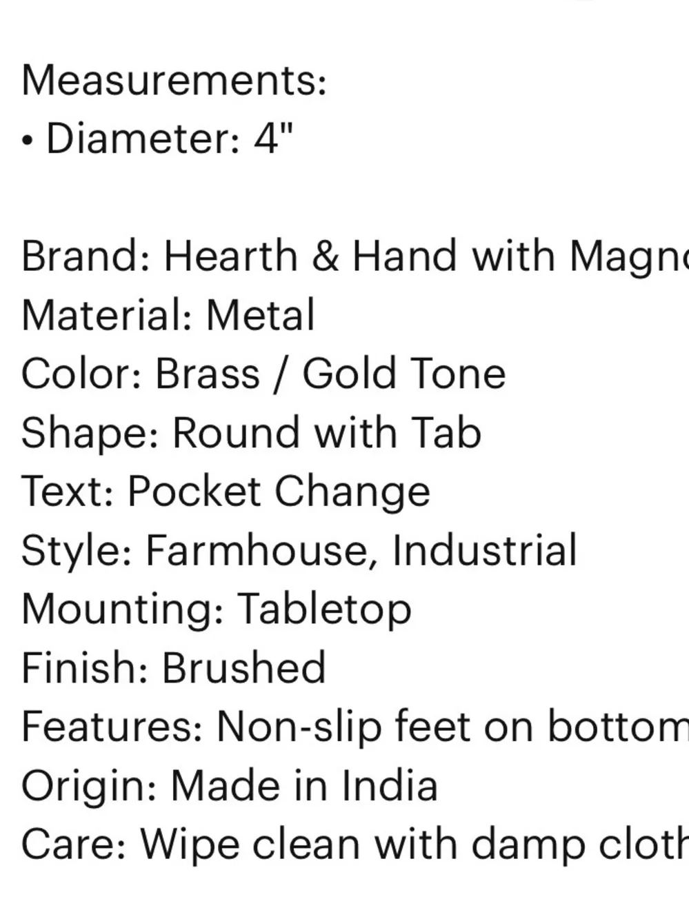 Hearth & Hand new tag