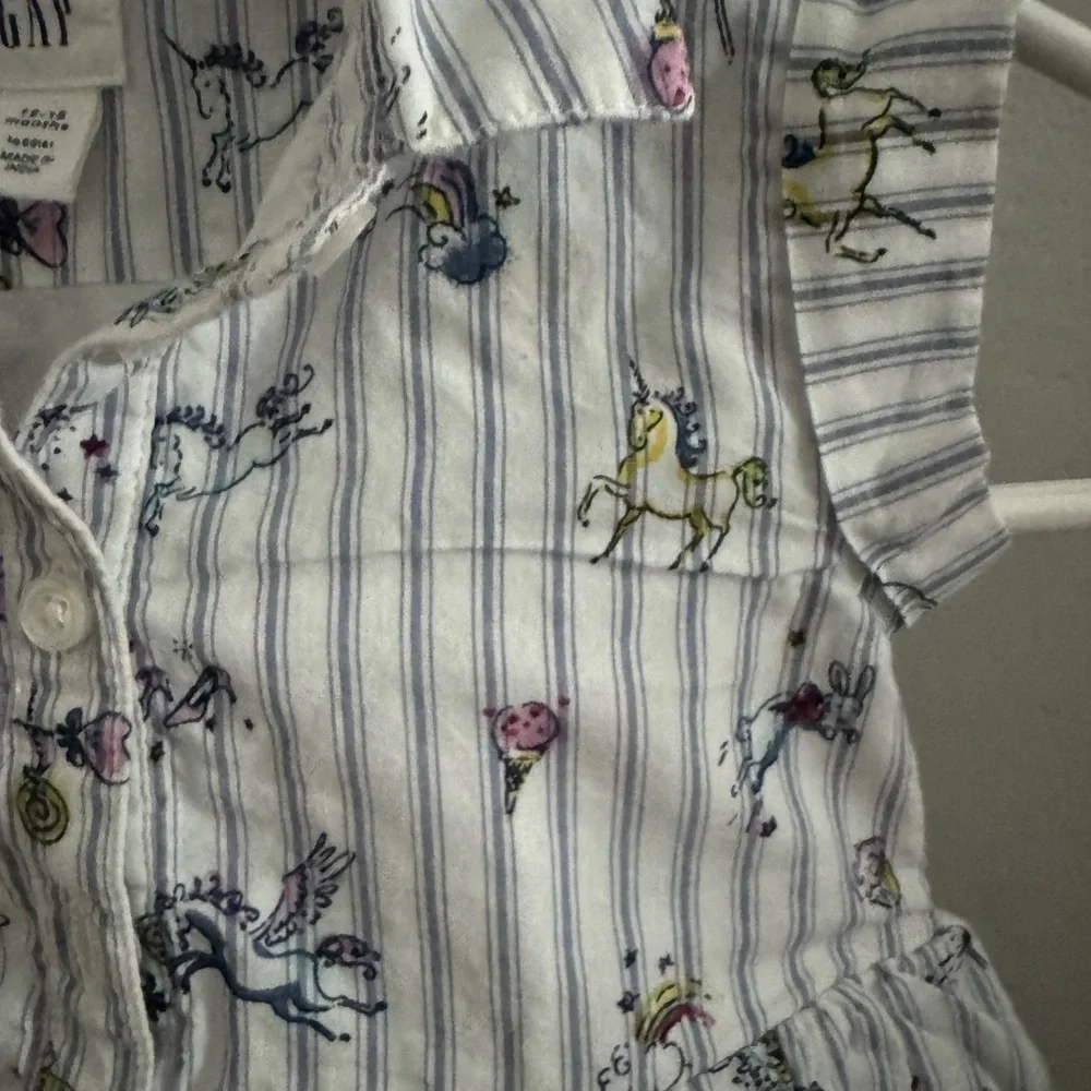 GAP Baby Unicorn Stripe Cotton Dress 12-18 Months
