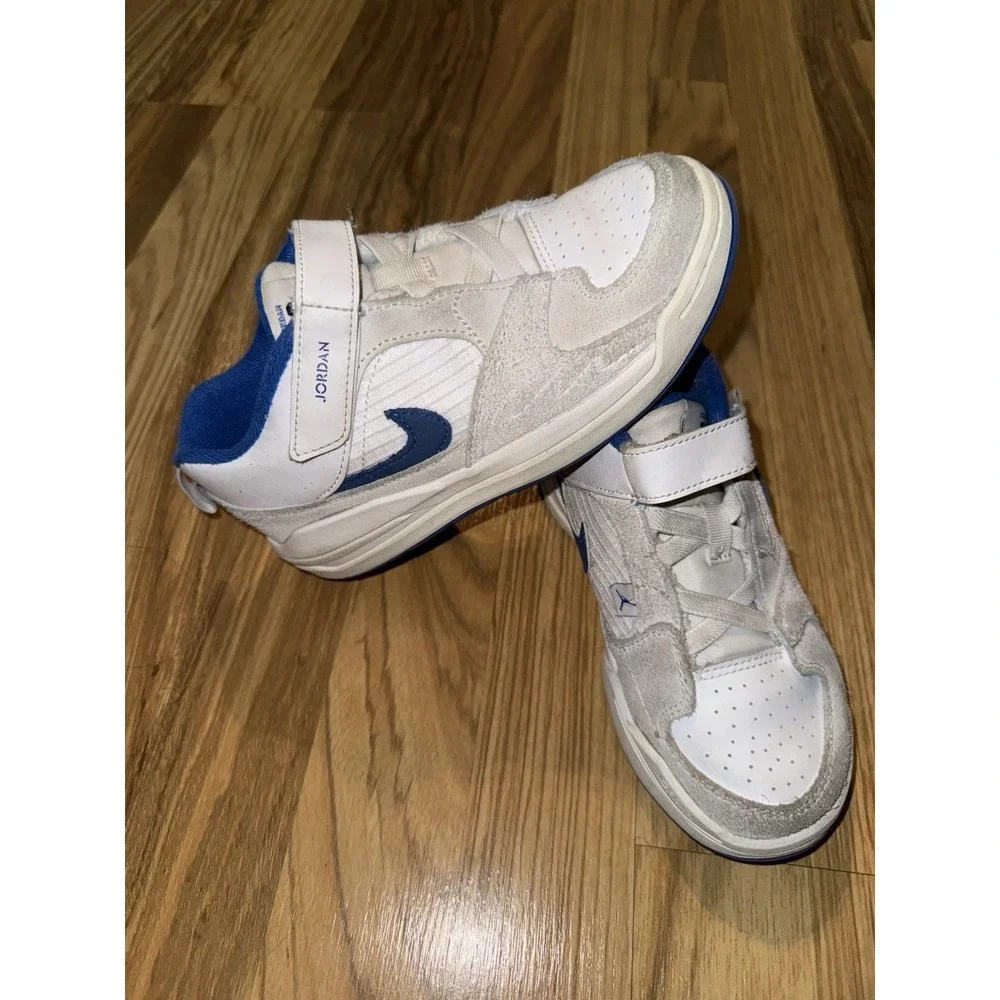 Nike Jordan Stadium 90 TD Boys‎ 1Y White Game Royal Casual Shoe DX4396-104