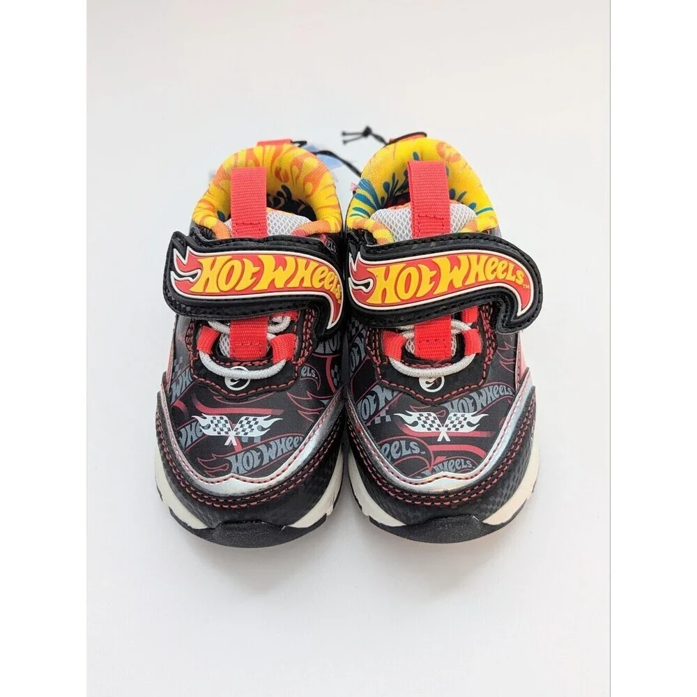 NWT Hot Wheels Toddler/Kids (Size 5) Light-Up Sneakers/Shoes w/Velcro Open Close