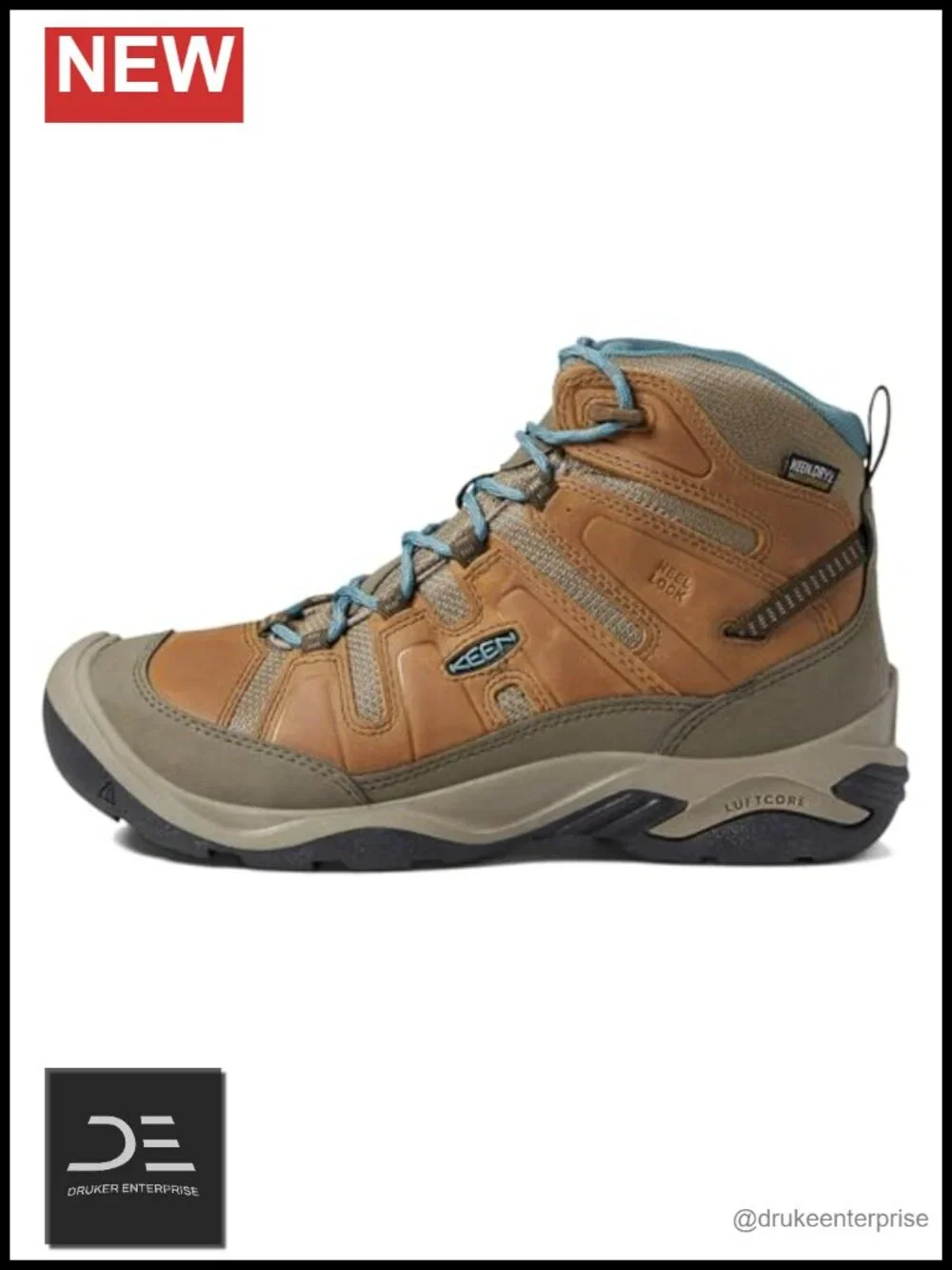 Women's Waterproof Leather Hiking Boots Ankle Mid-Calf Lace-Up KEEN