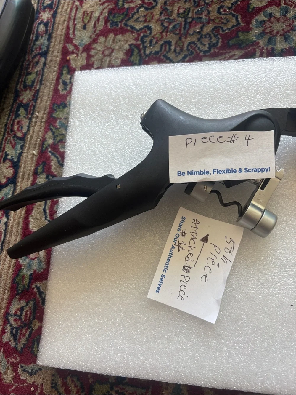 Wine Enthusiast pieces corkscrew