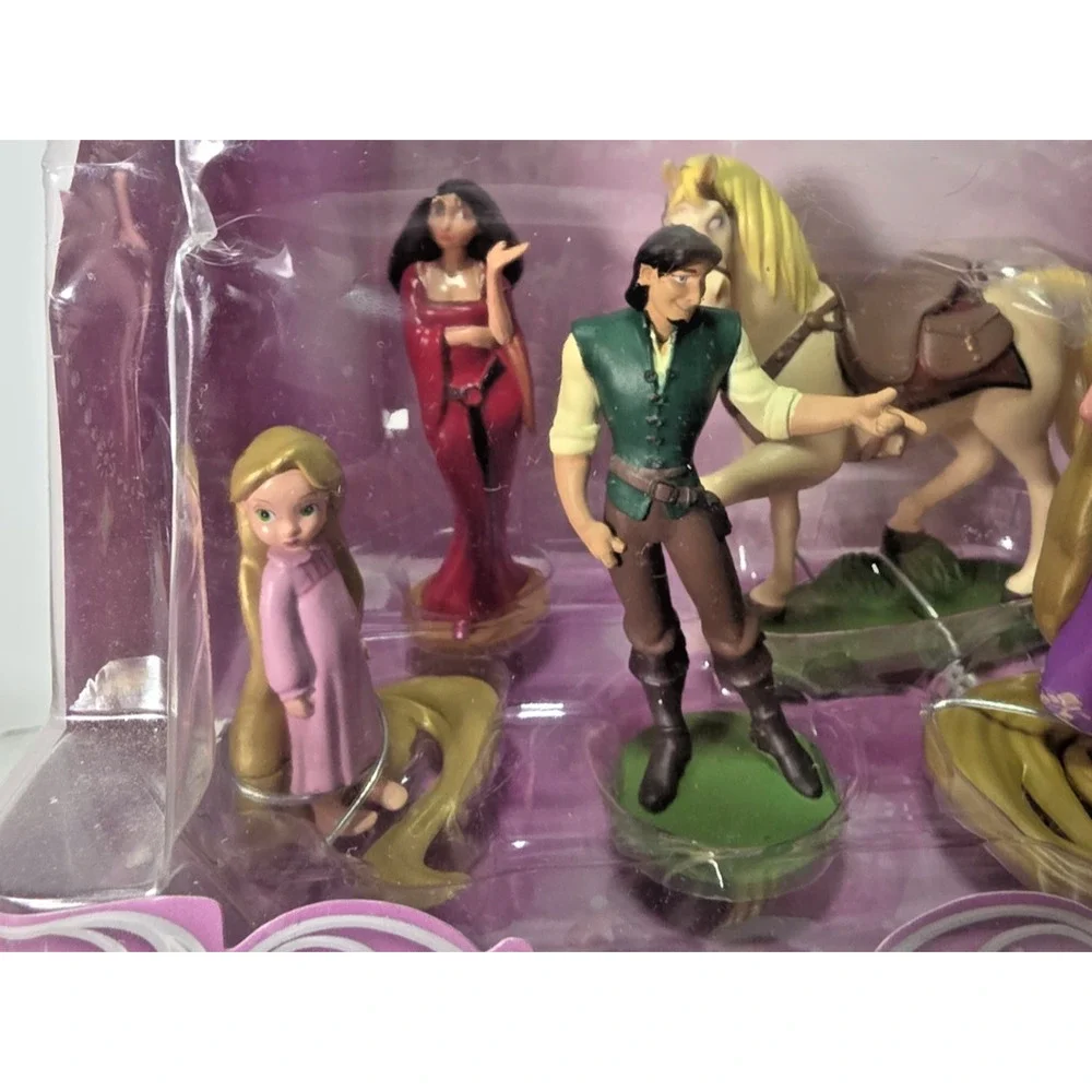 Disney Store Tangled Rapunzel PVC Figure Playset, Cake Toppers NIB