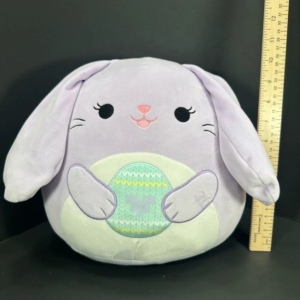 Squishmallow Lavender Bunny Plush  size 10” pre owned Exellent condition