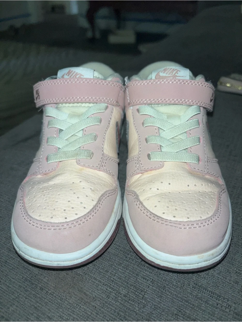 Nike Kids' Low-Top Sneakers in Light Pink and Brown 12.5