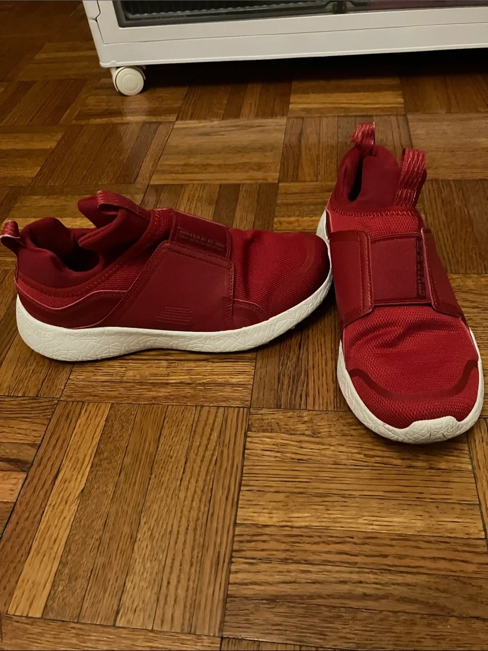 Skechers Women's Slip-On Athletic Sneakers - Red & White