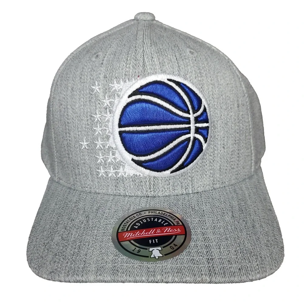 Orlando Magic‎ Mitchell & Ness NBA Snapback Hat Cap 3D Logo Textured Gray NWT